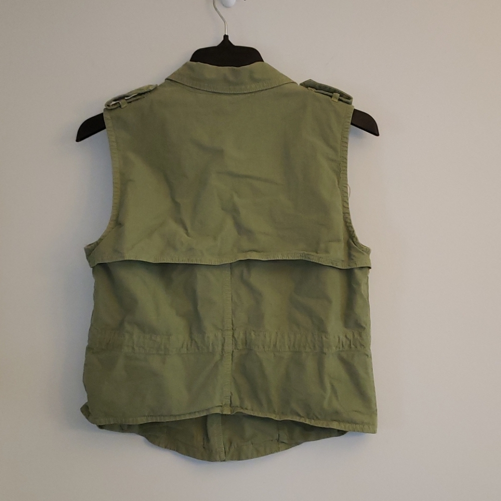 Madewell Green Utility Safari Style Vest sz. M - Picture 3 of 3